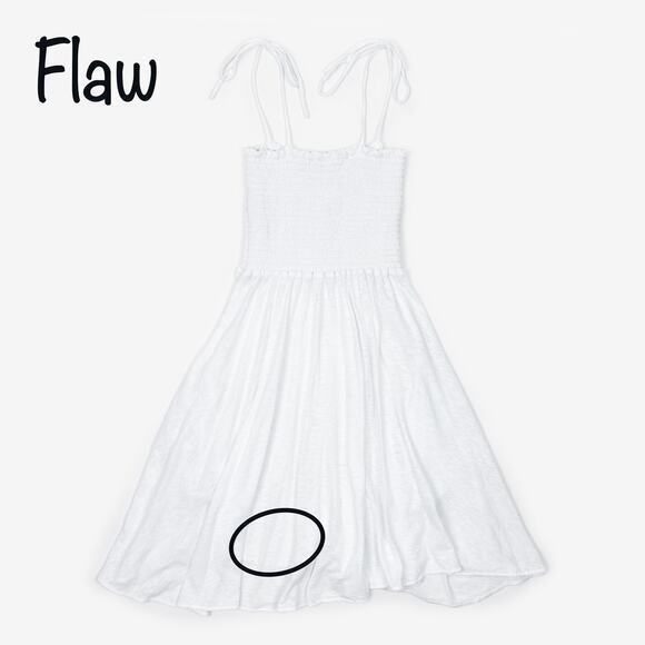 Vitamin A Gigi Mini Dress Size S White Cotton Blend Swim Cover Up Resort Coastal - Picture 3 of 6